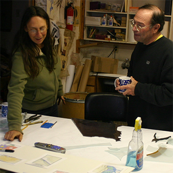 Scott Posner stops by the studio to pick up some samples