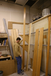Steve in the paint room