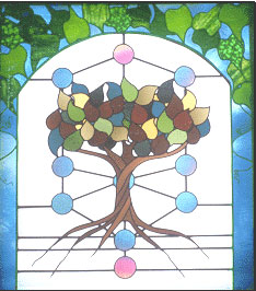 Tree of Life Window at Temple Beth Shalom
